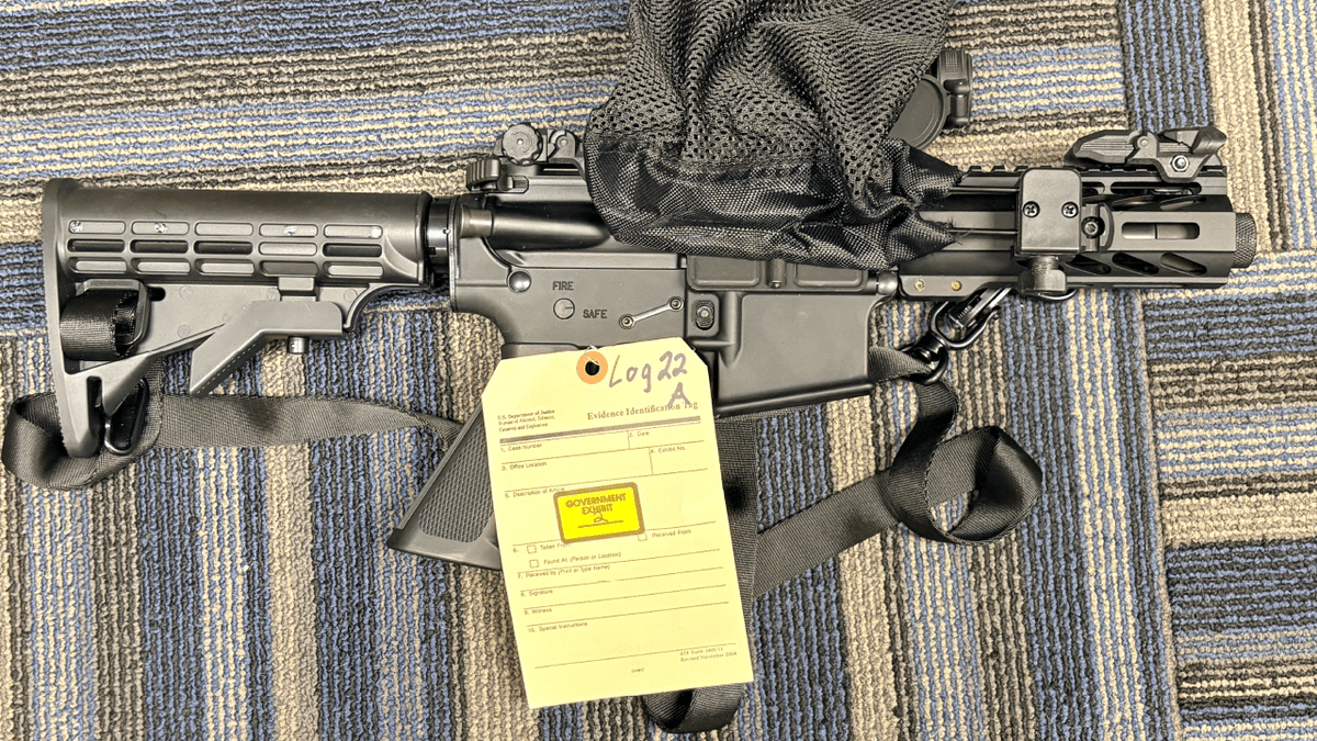 Gun in home