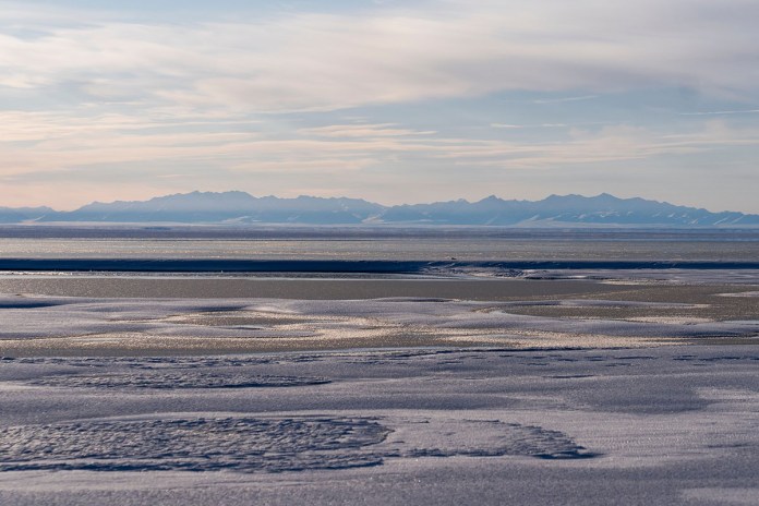 The Kaktovik Lagoon and the Brooks Range mountains of the Arctic National Wildlife Refuge are seen in Kaktovik, Alaska, Oct. 15, 2024. (AP Photo/Lindsey Wasson, File)