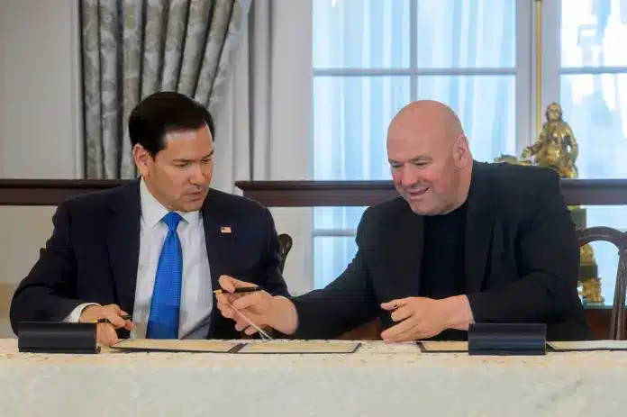 Rubio Dana White sign partnership