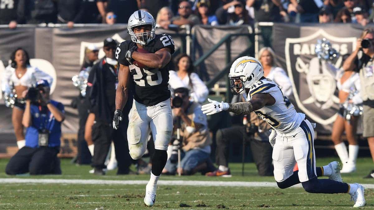 Doug Martin carrying football during NFL game