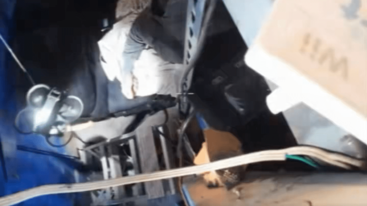 The Sacramento Sheriff's Office flew a drone into a suspect's home
