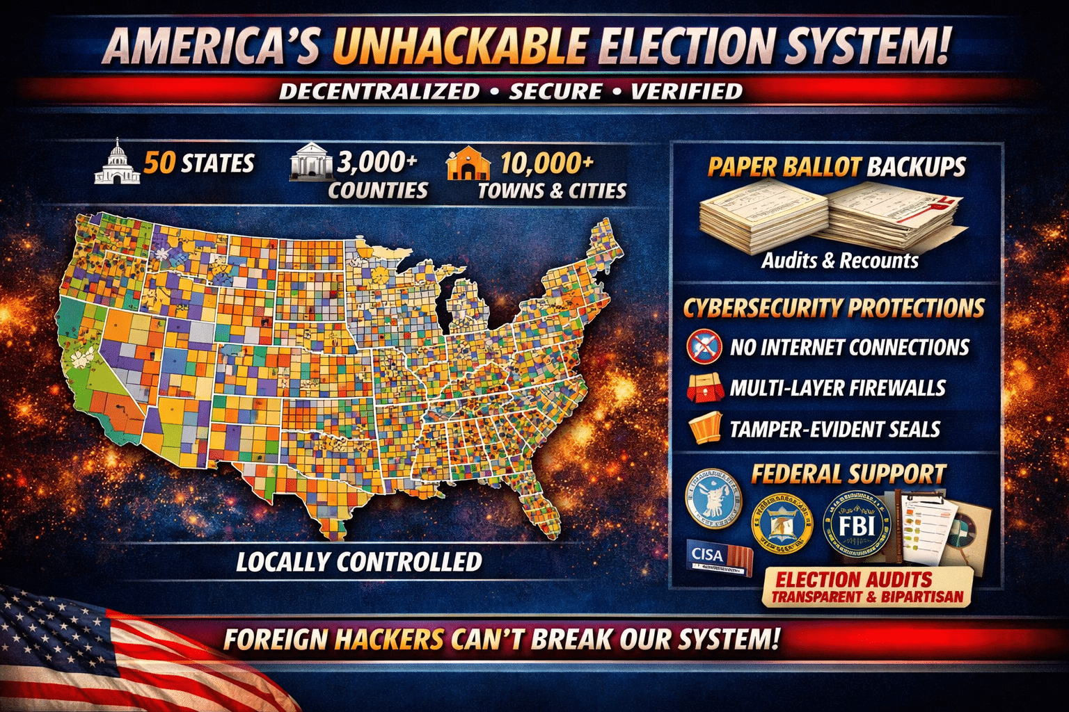 Why America’s Election System Is Virtually Unhackable