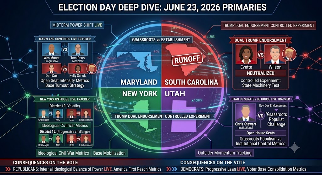 PRIMARIES AT THE BRINK: Trump Issues Rare Double Endorsement on Busiest Day of 2026 Midterms!