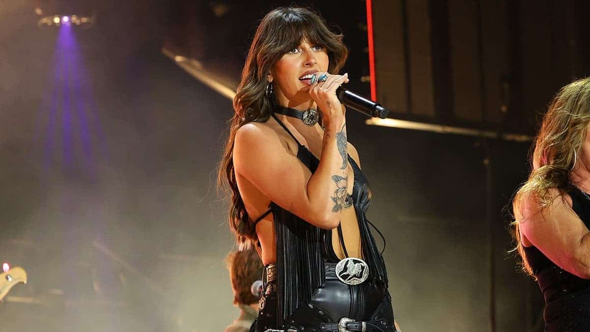 Ella Langley performs at CMA Fest.