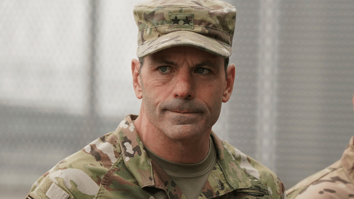 U.S. Army General Christopher Donahue in southeastern Poland