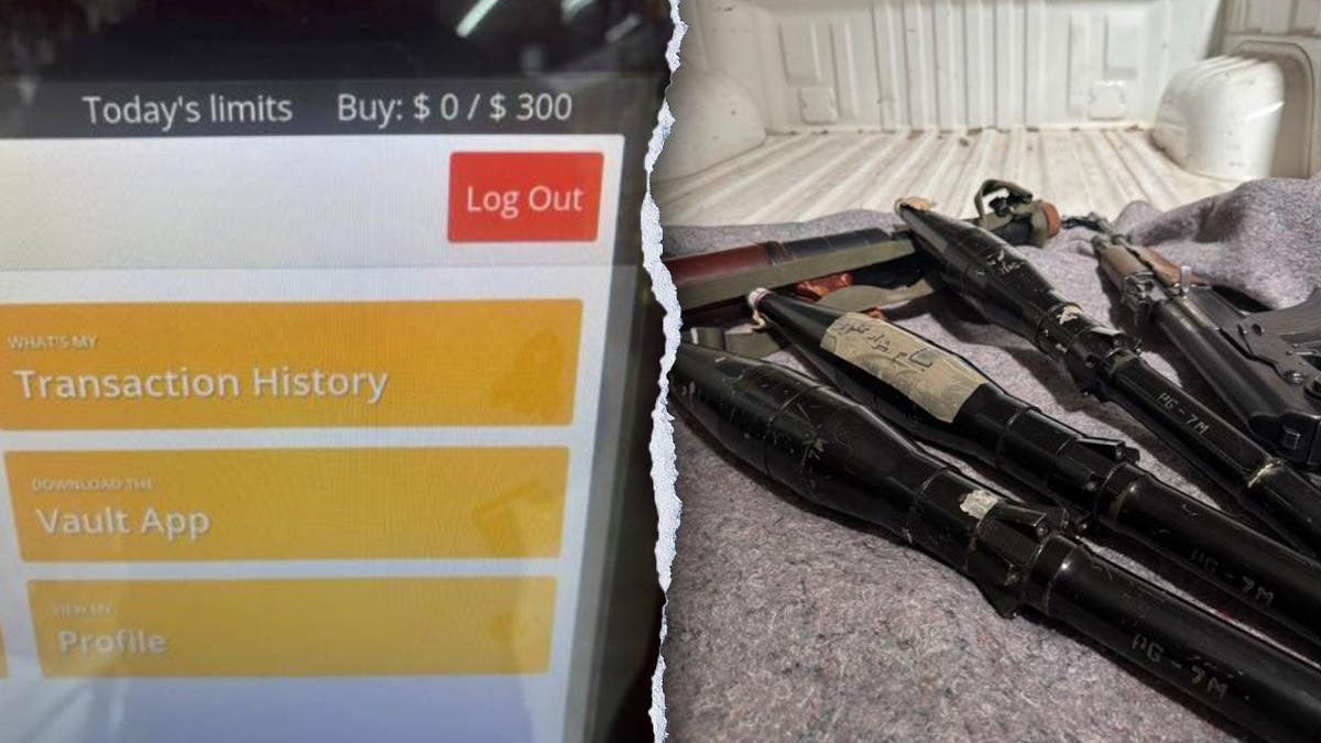 Weapons and a digital history of financial transactions.