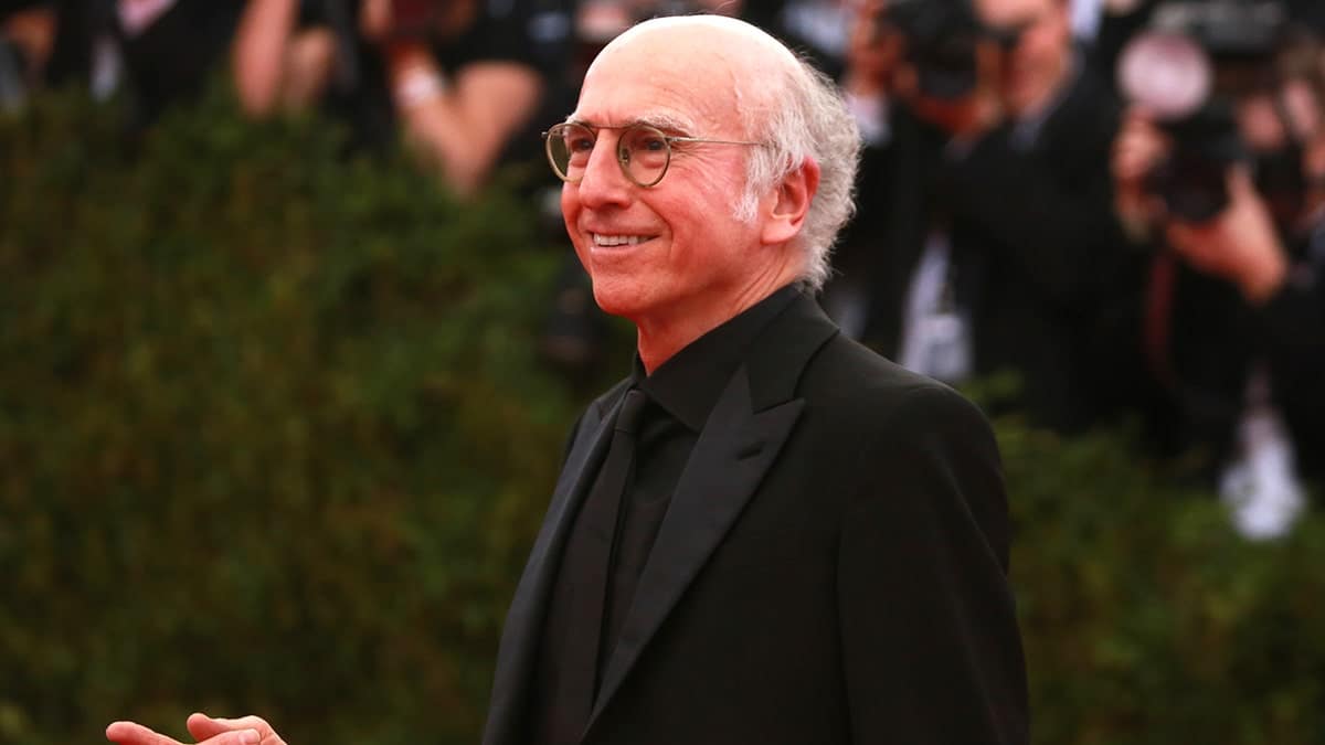 Larry David walking at the Metropolitan Museum of Art Costume Institute Gala in Manhattan