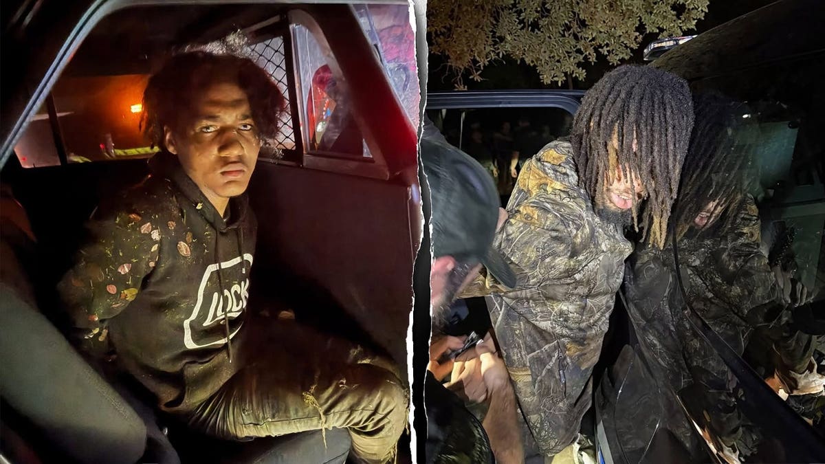 Cortavius Hobbs and Cortavion Dewayne Hobbs as they are taken into custody