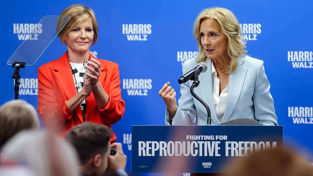 Susie Lee and former first lady Jill Biden