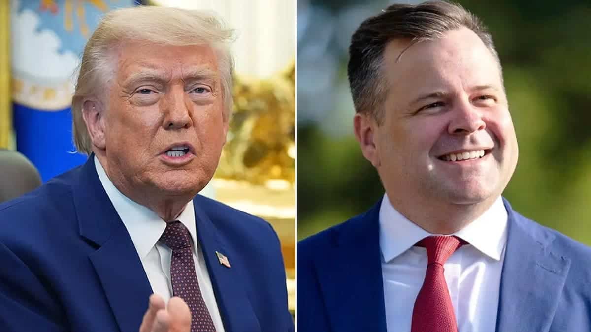 A split of President Donald Trump and FHFA Director Bill Pulte.