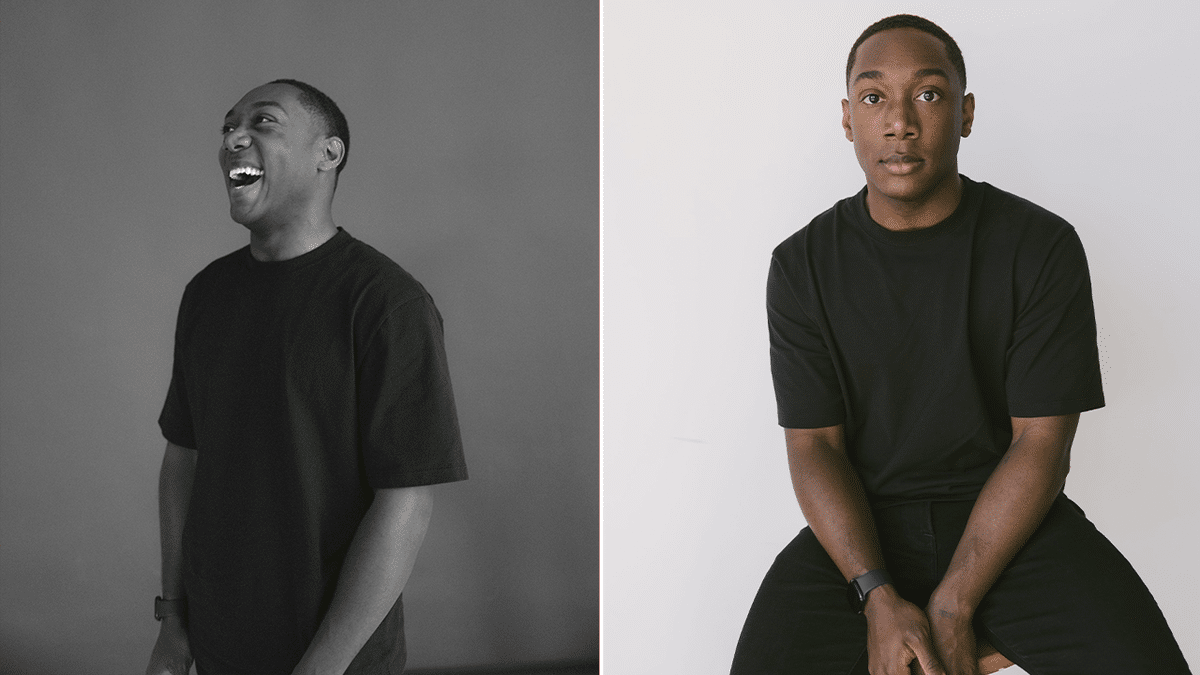 Amir Odom smiling and speaking while sitting on a chair