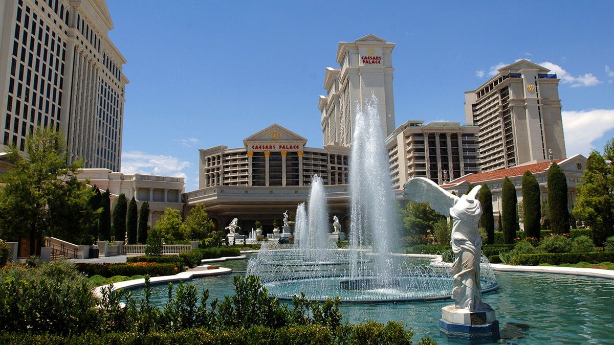 Caesars Palace fountain