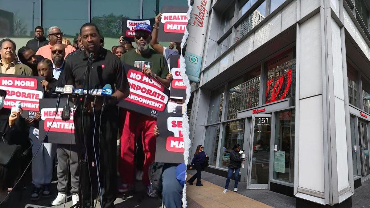 Chicago Ald. William Hall at a news conference.