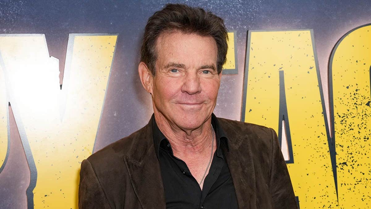 Dennis Quaid standing at Paramount Plus Happy Face screening in New York City