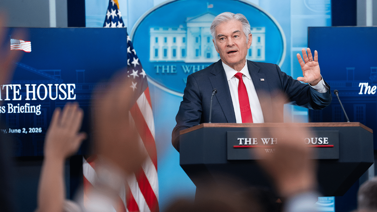 Dr. Mehmet Oz at White House news conference