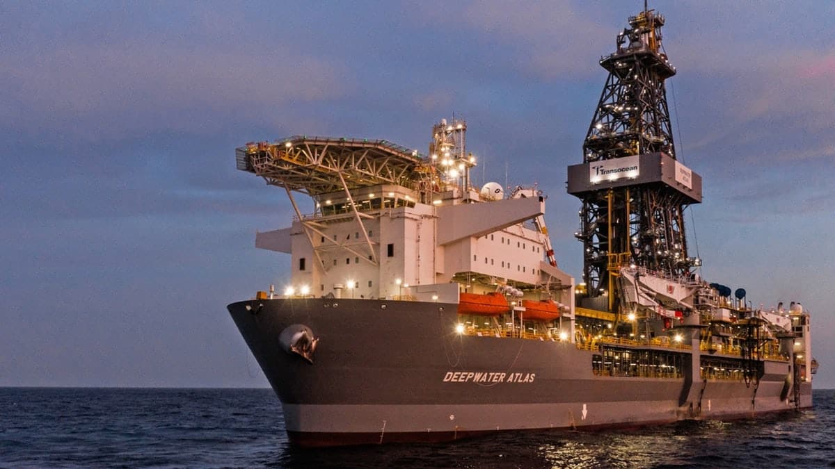 Deepwater Atlas drilling platform