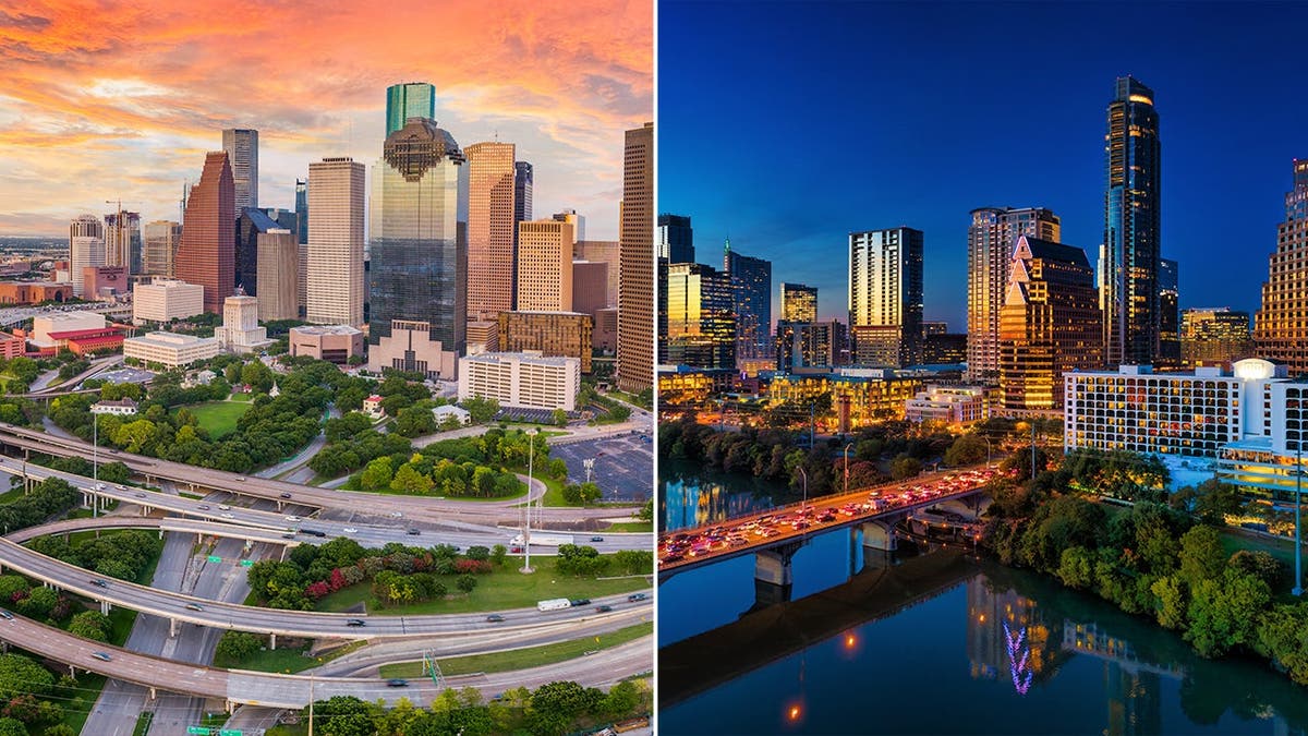 Houston and Austin