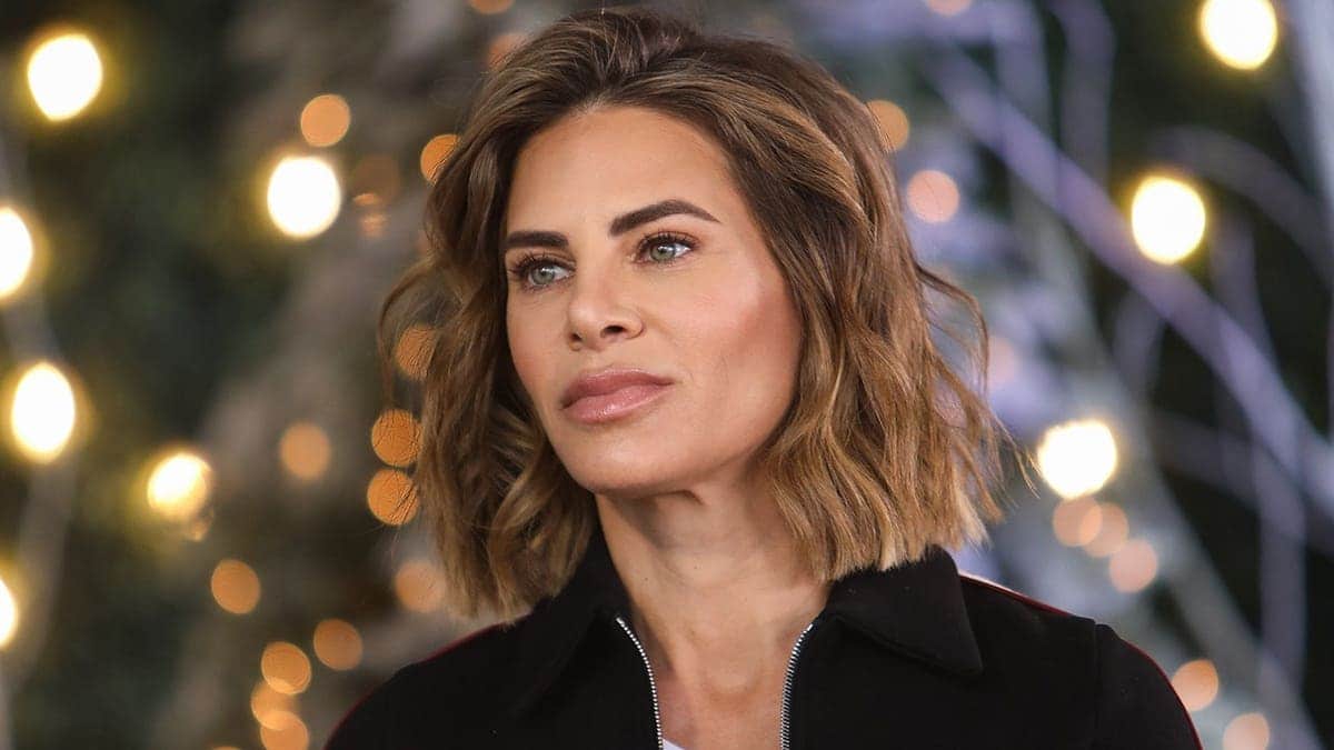 TV personality Jillian Michaels standing in a studio at Universal Studios Hollywood