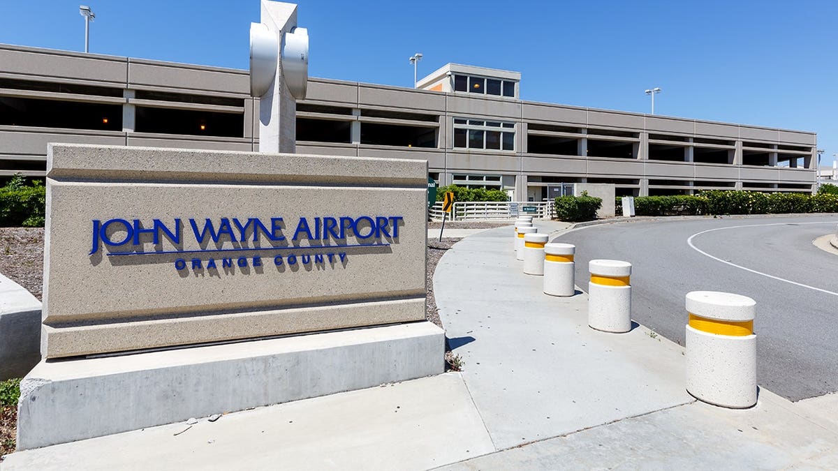 John Wayne Airport terminal building in Santa Ana California