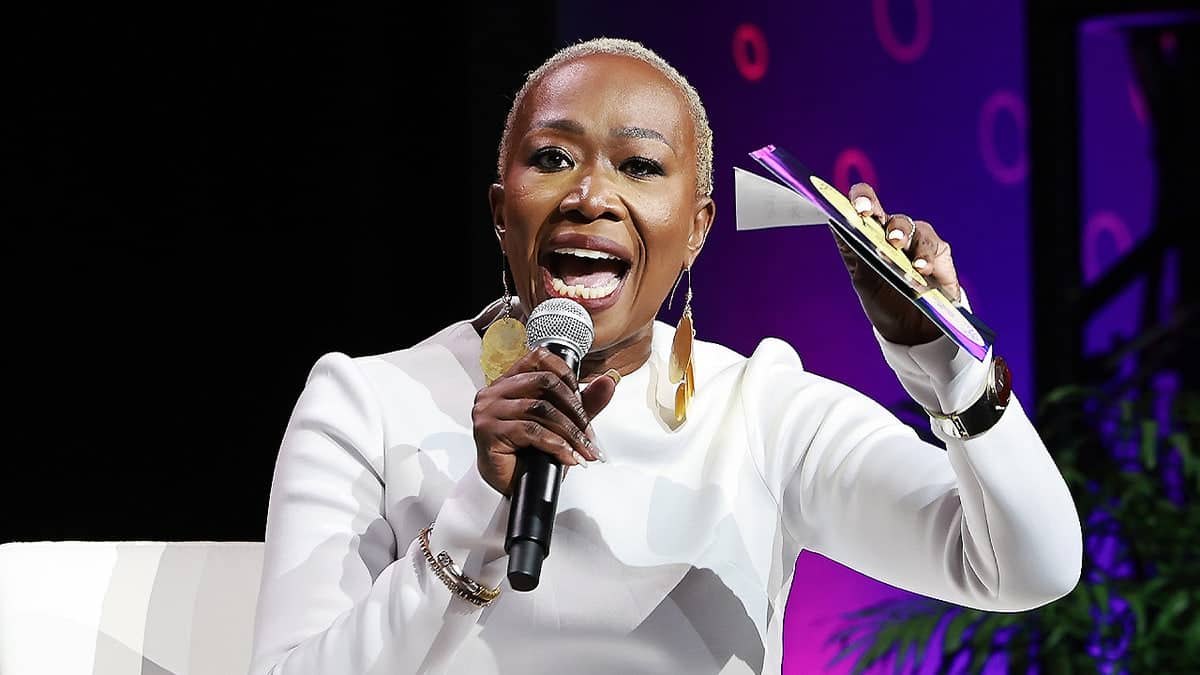 Joy Reid speaking at media event