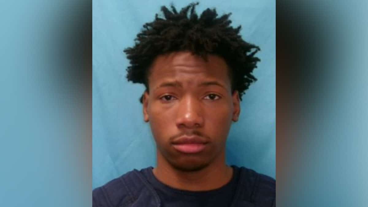 Karmelo Anthony facing forward in a mugshot photo