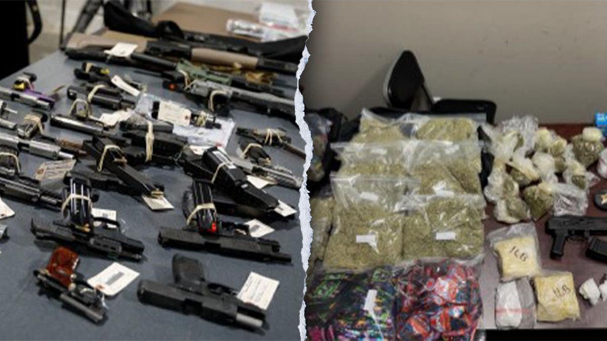 Weapons and drugs seized
