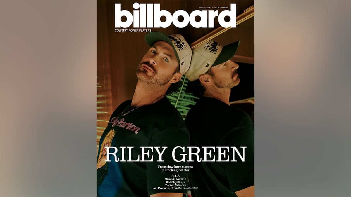 Riley Green on the cover of Billboard Magazine in May 2026.