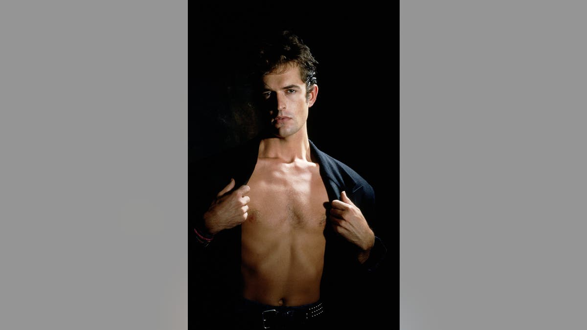 British actor Rupert Everett posing for a portrait