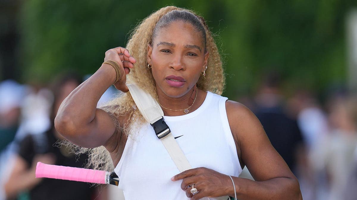 Serena Williams arriving at Wimbledon practice in London