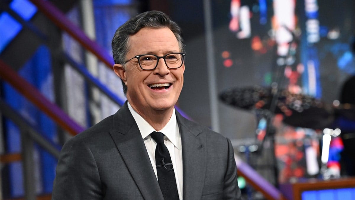 Late night host Stephen Colbert