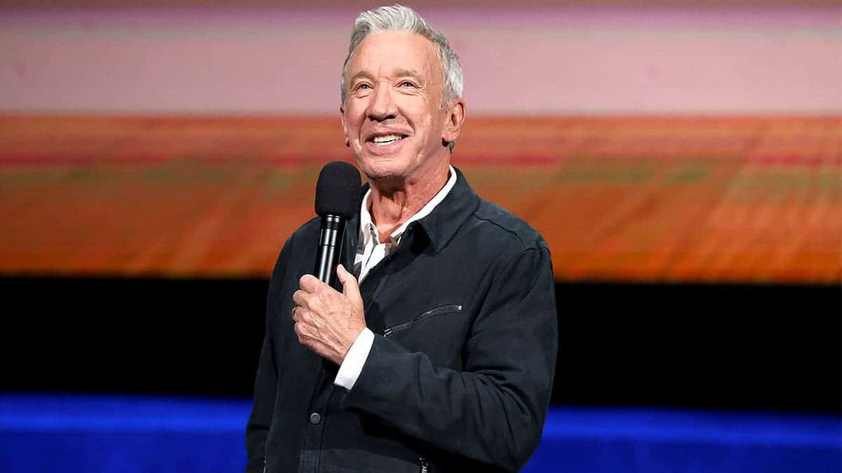 Tim Allen speaks onstage during Disney presentation at CinemaCon.