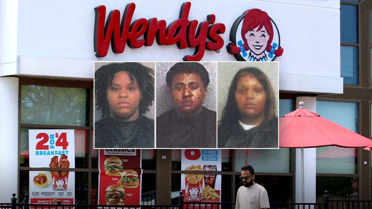Trinity Lashell Rice (left), Aaliyah Shuntai Sanders (center), Shadella Holley mugshots