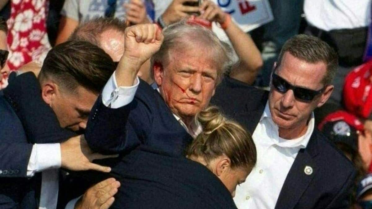 President Donald Trump in Butler, Pennsylvania.