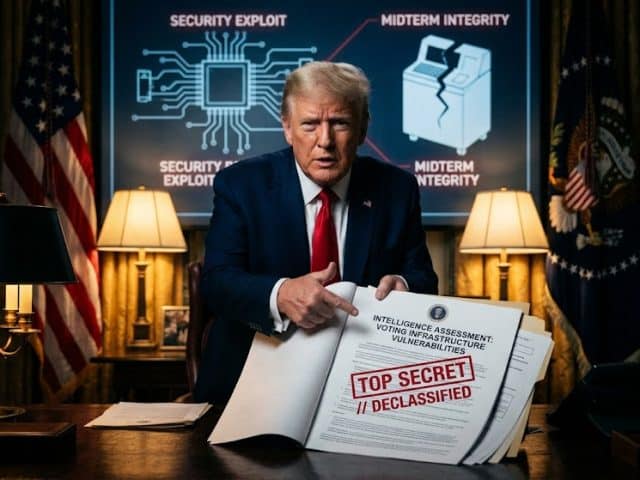 TRUMP’S OVAL OFFICE BOMBSHELL: New Declassified Intel Reveals Shocking Voting Machine Flaws Ahead of Midterms!
