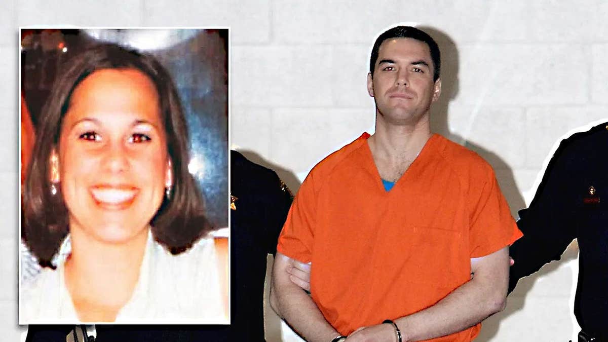 A split image of Laci Peterson and Scott Peterson