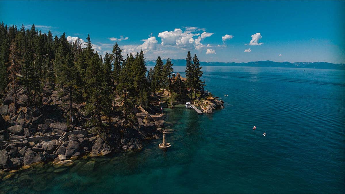 Elevated view of the Lake Tahoe Basin in California