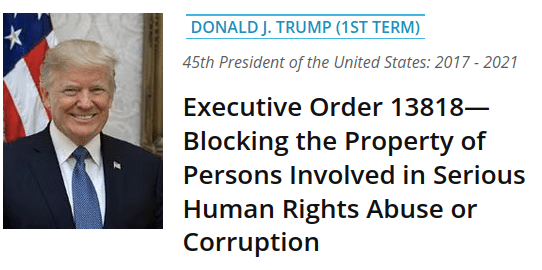 Trump’s E.O. 13818 EXPOSED: Is it Trump’s Secret Weapon?