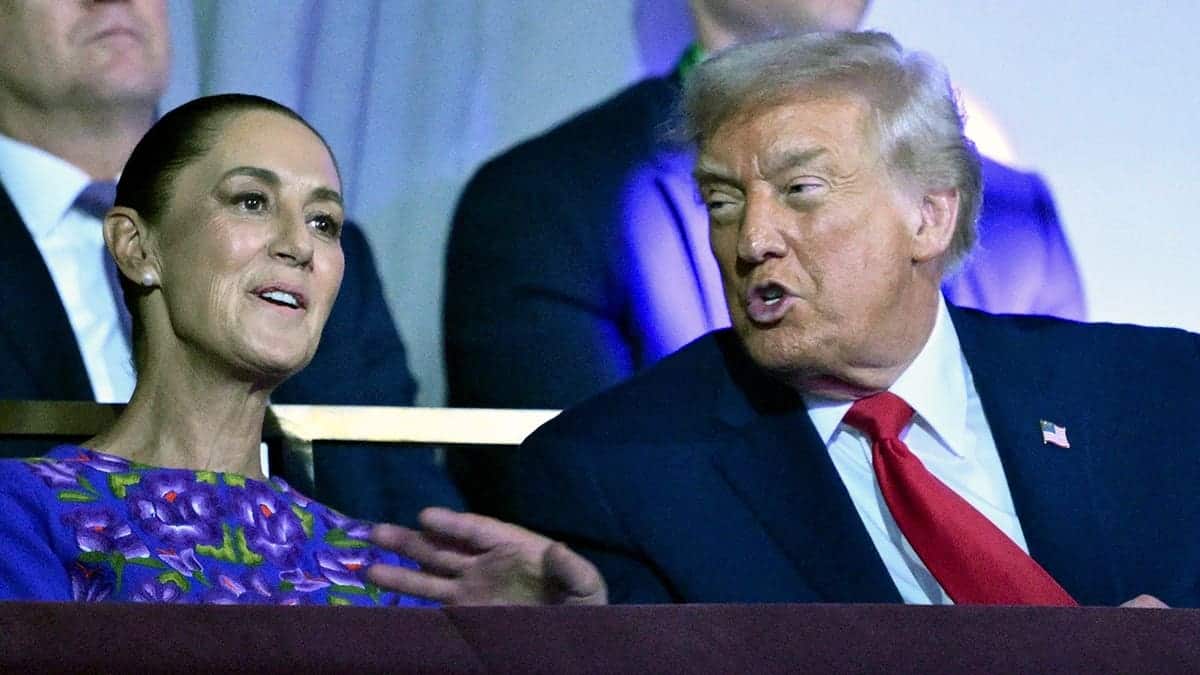 Sheinbaum and Trump at kennedy center
