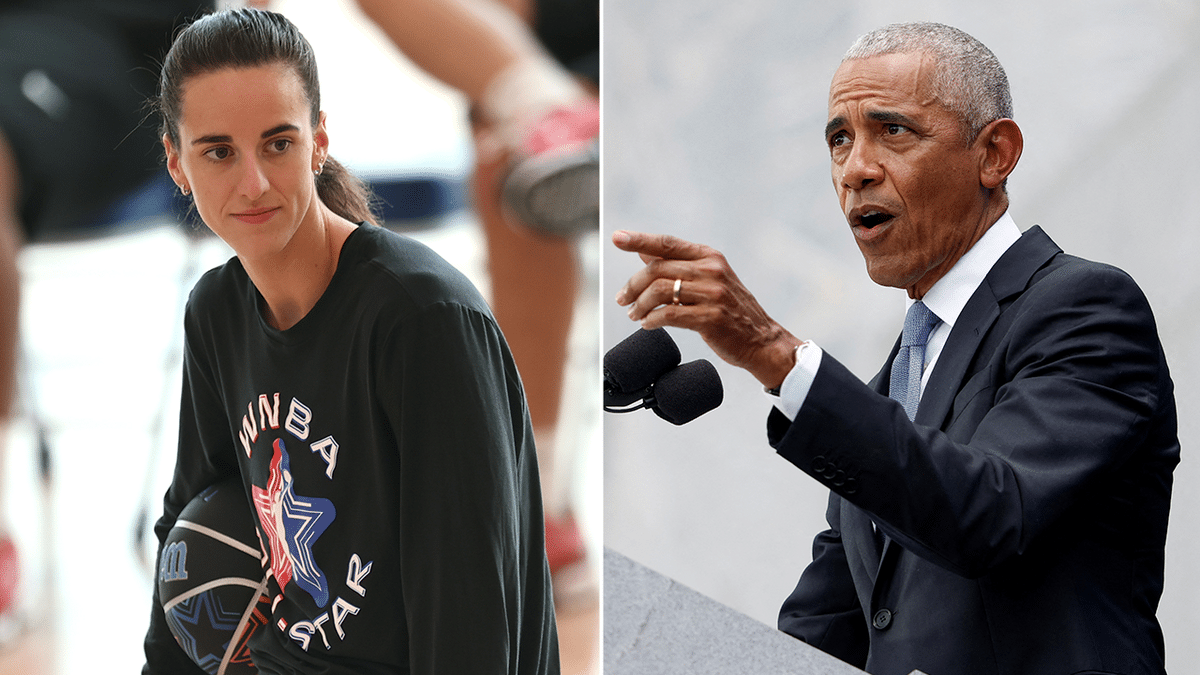 Caitlin Clark and Barack Obama