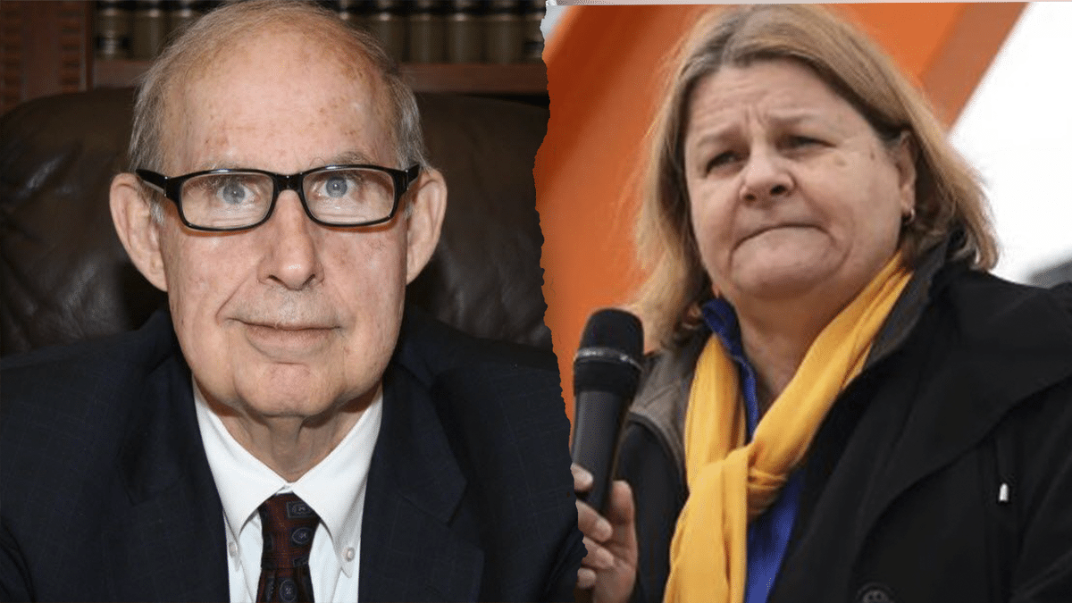 U.S. District Judge Lynn Adelman and Hannah Dugan are seen in this split image. Photos via Getty and Imagn