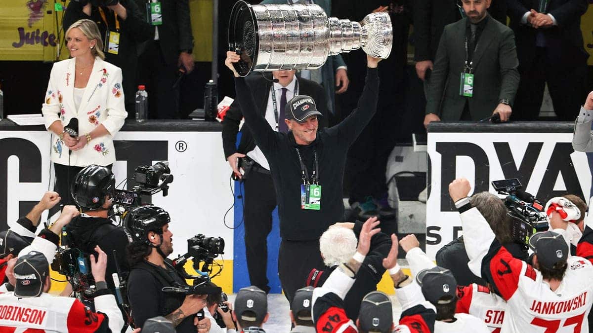 Tom Dundon with Stanley Cup