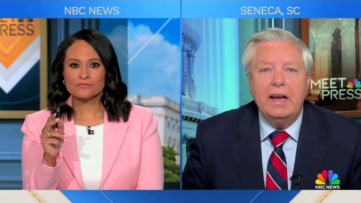 Kristen Welker and Lindsey Graham on NBC