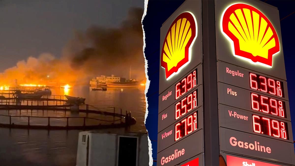 Strike near Strait of Hormuz and high gas prices split