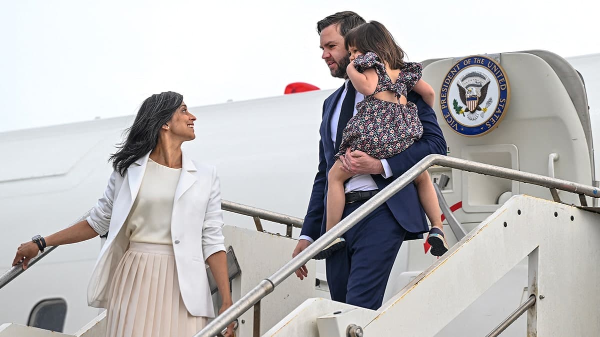 JD Vance, his wife Usha and daughter Mirabel