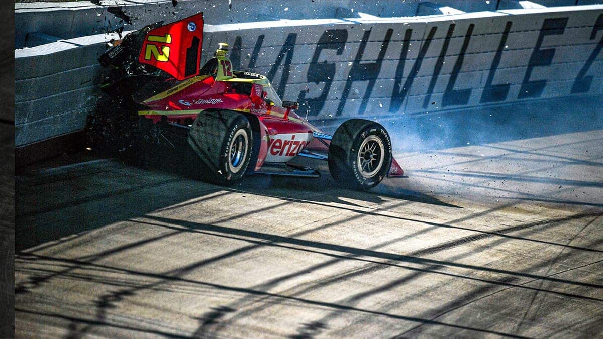 David Malukas crash