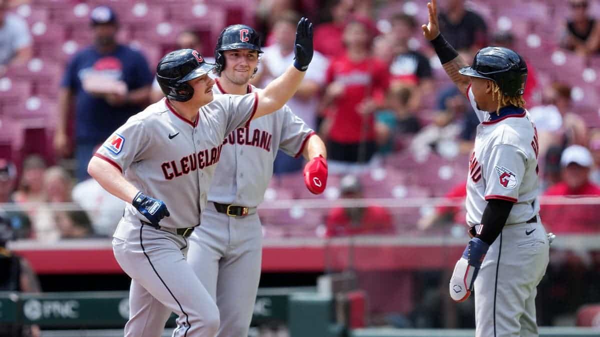 Kyle Manzardo grand slam celebration