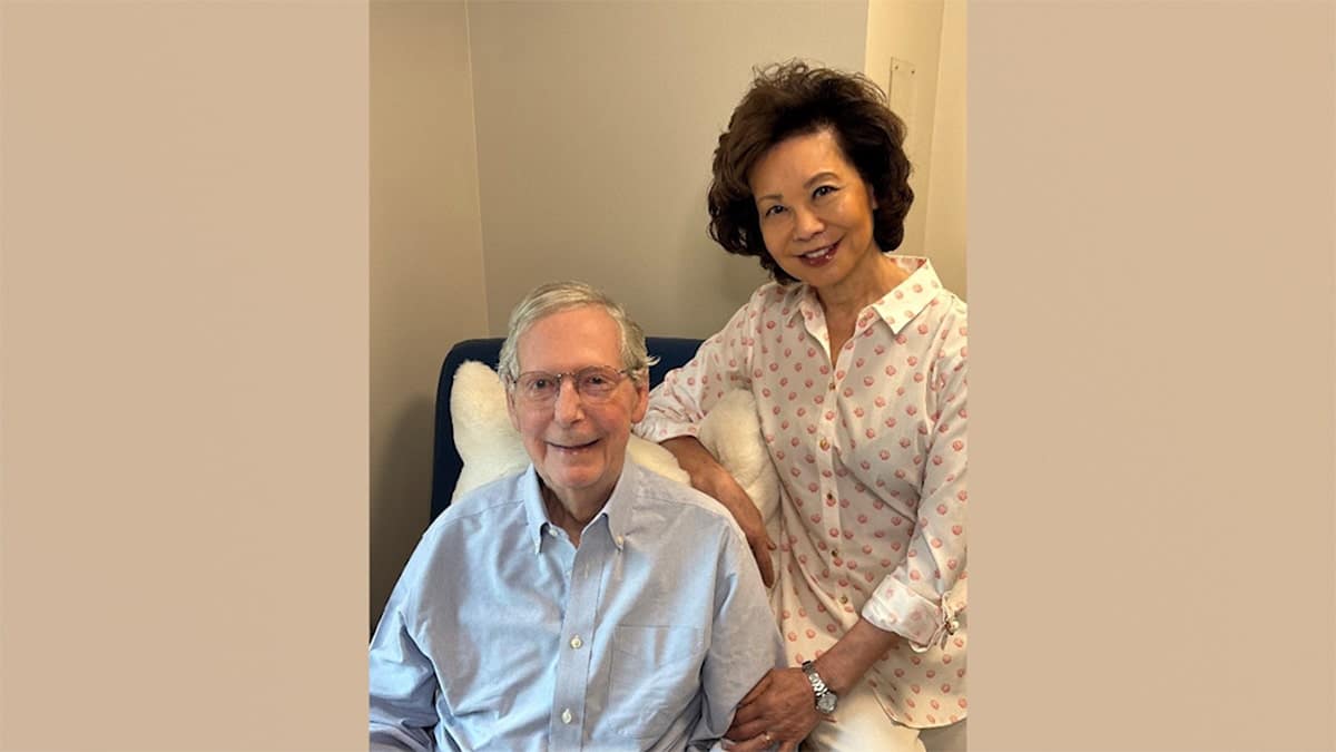 Sen. Mitch McConnell, R-Ky., is still recovering from a fall he suffered at home last month, and is not