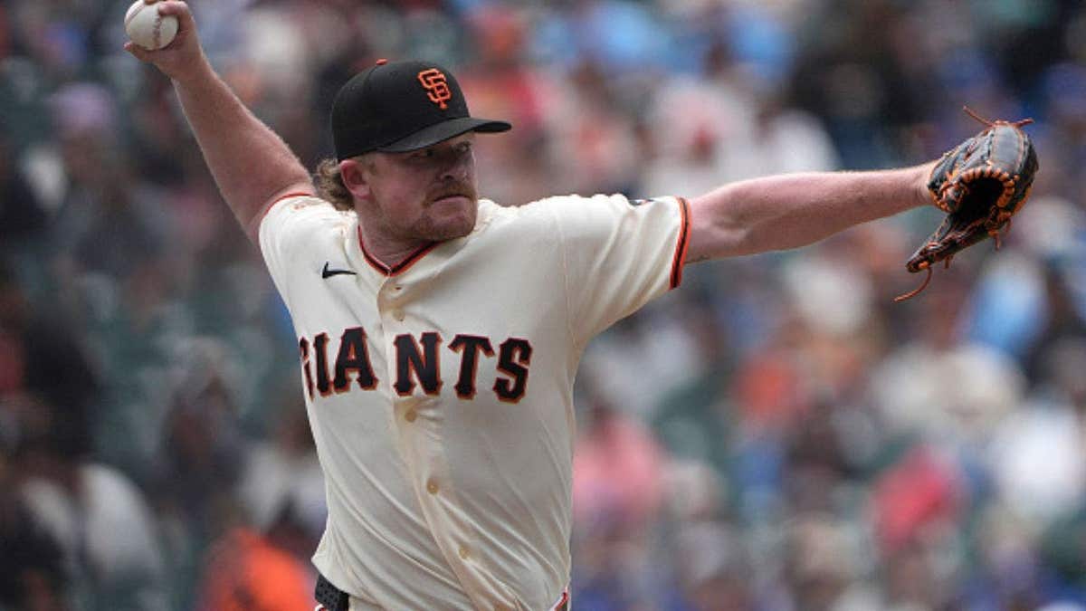 Giants pitcher Logan Webb deleted his X account after publicly trashing fans and media online (Photo by Thearon W. Henderson/Getty Images)