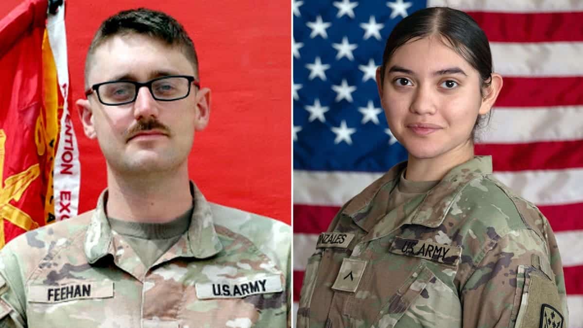 Lt. Tyler James Feehan, 25, of Ewa Beach, Hawaii, and Pvt. Isabella Gonzales, 19, of Carrollton, Texas