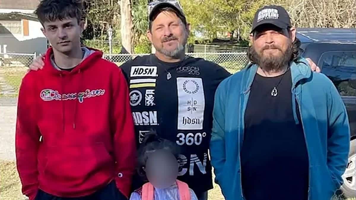 Daryl Hill, a Florida father and his family